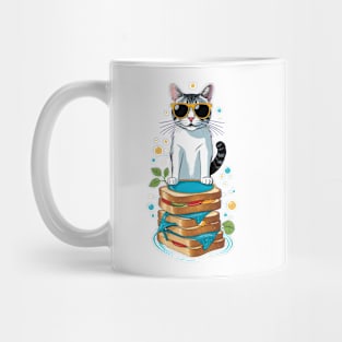 Cat Said: Just floating through life, one toast at a time! Mug